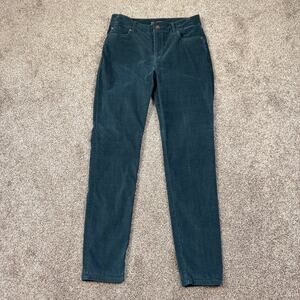 Peruvian Connection Zoe Velveteen Velvet Tapered Leg Pants US 6 Minimal Slim